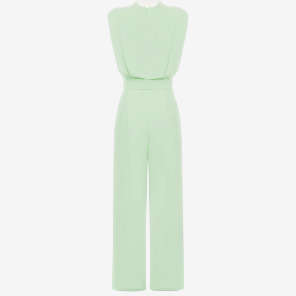 Combinaison Femme Fluide Avec Ceinture Coupe Minimaliste