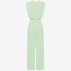 Combinaison Femme Fluide Avec Ceinture Coupe Minimaliste