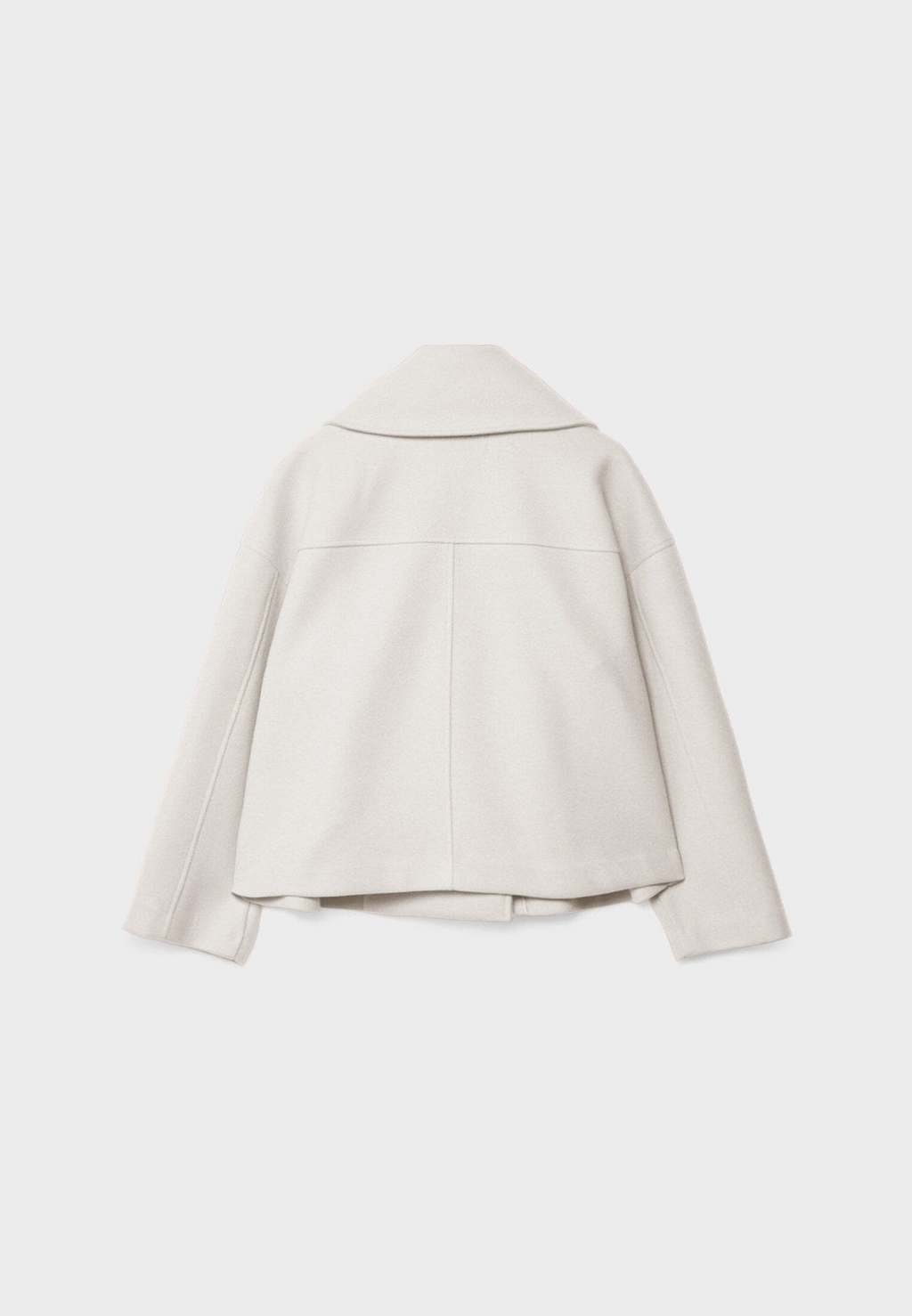 Blazer Court Femme À Revers Pointus Et Double Boutonnage