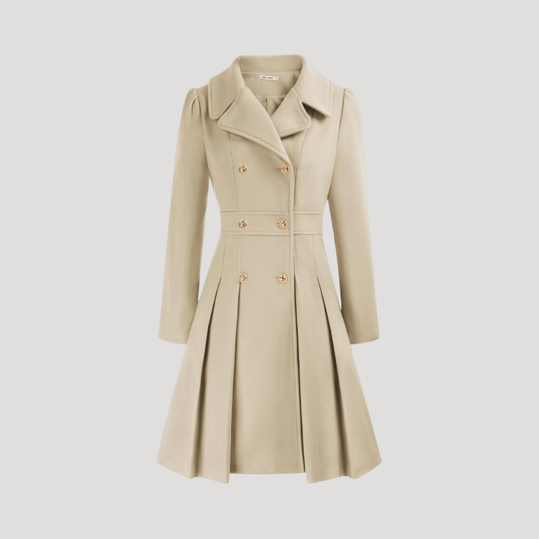 Manteau Femme Croisé À Double Boutonnage Structuré