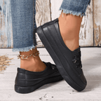 Chaussures Femme Orthopédiques En Cuir À Lacets Confortables