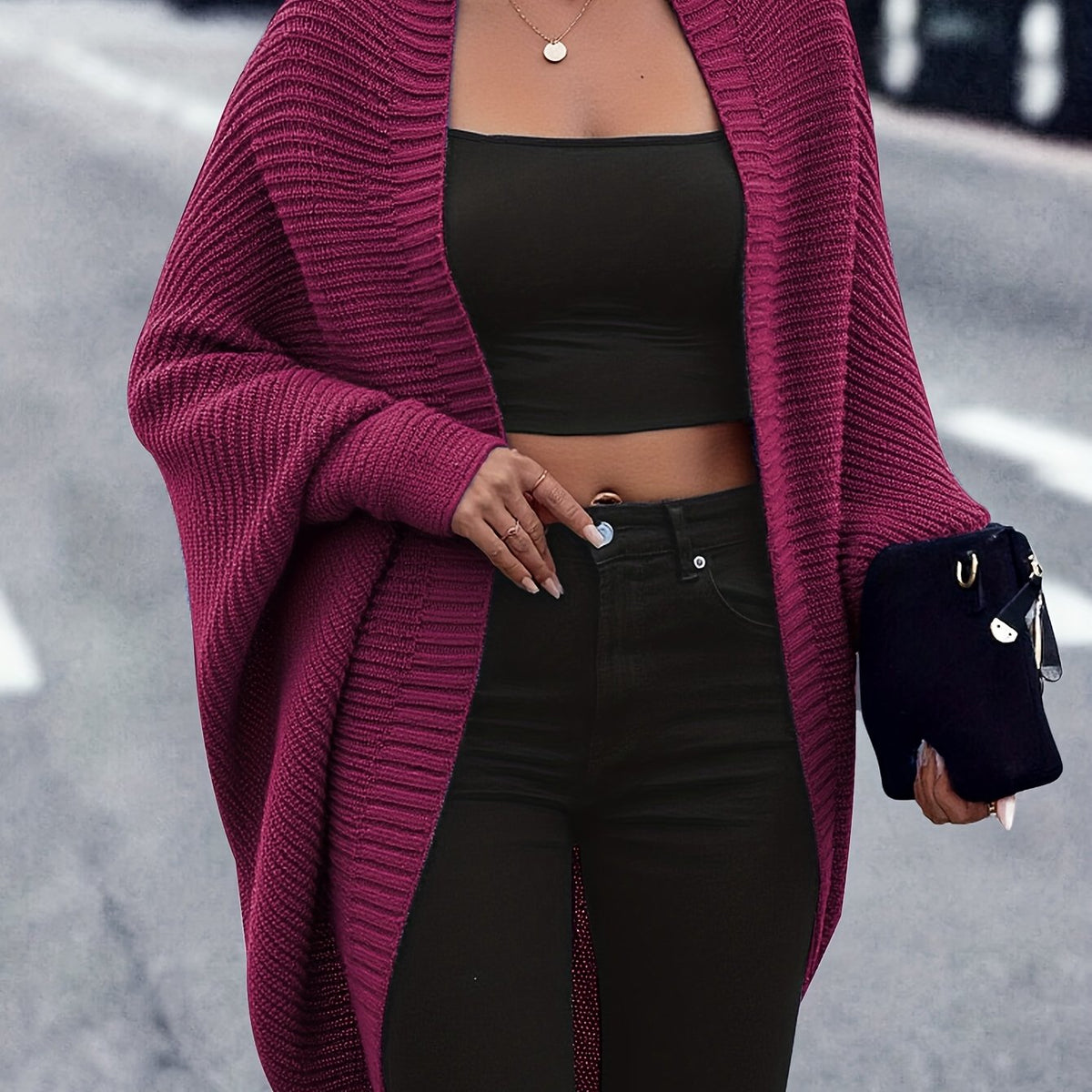 Cardigan Mi-Long Chic Femme