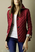 Veste Matelassée Femme Boutonnée Et Coupe Ajustée
