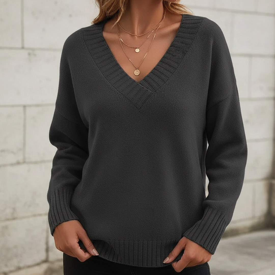 Pull Moderne Femme À Col V