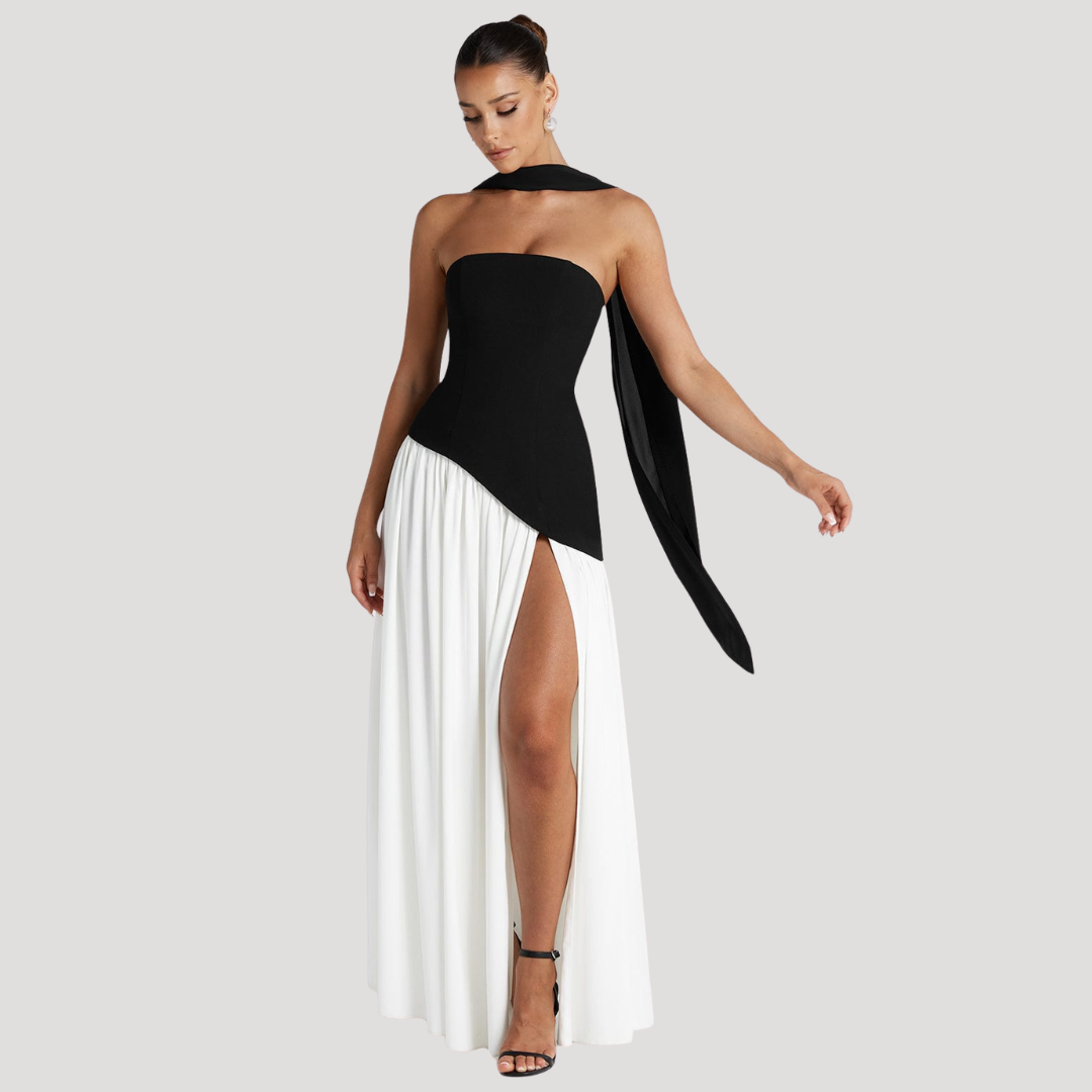 Robe De Cérémonie Femme Longue Bustier Plissée