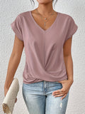 T-shirt col cœur pour femme