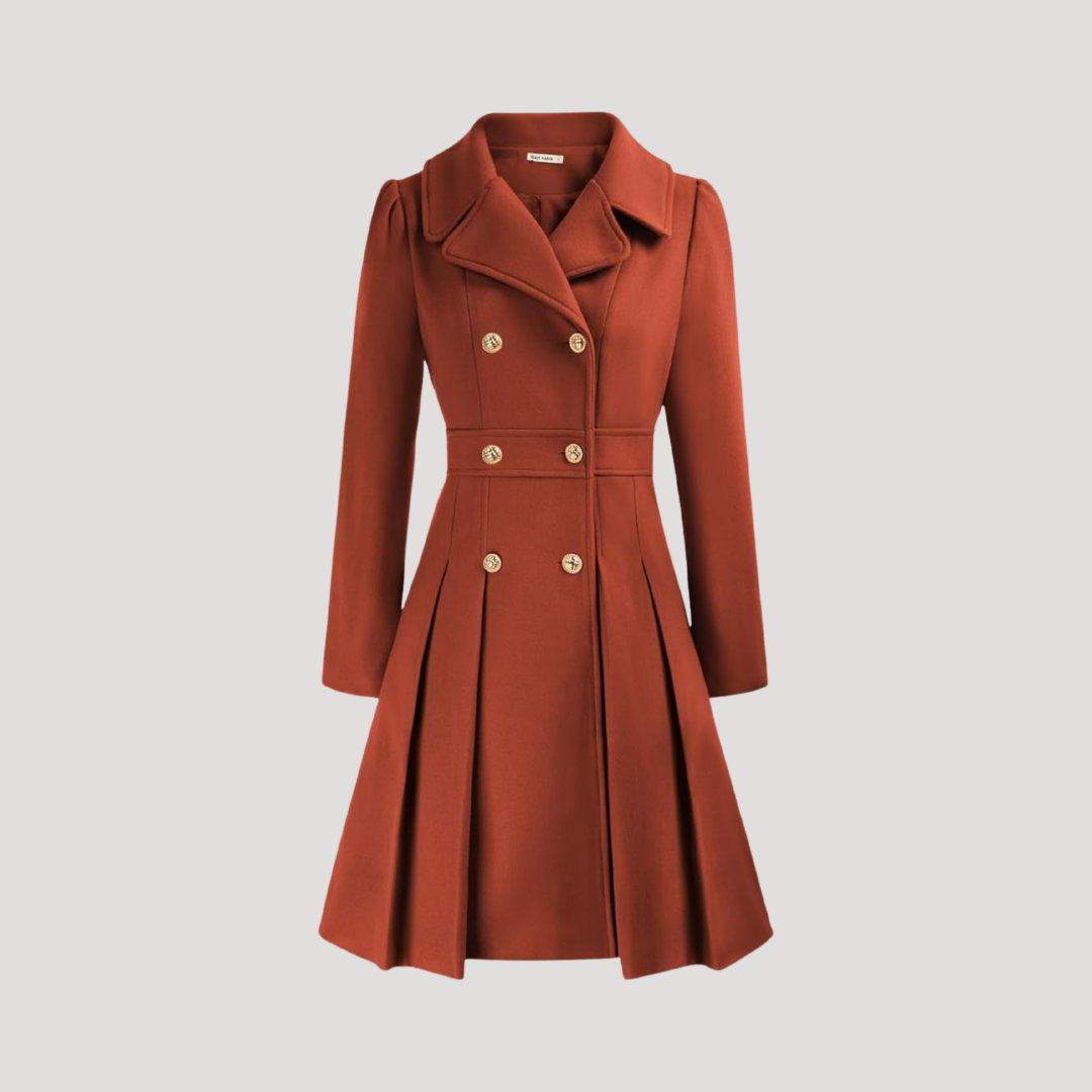 Manteau Femme Croisé À Double Boutonnage Structuré