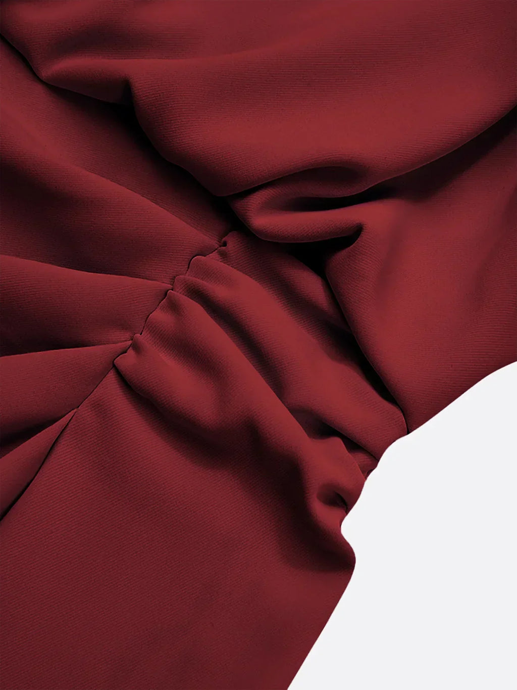 Robe Midi Femme Drapée À Décolleté Ouvert Et Coupe Ajustée