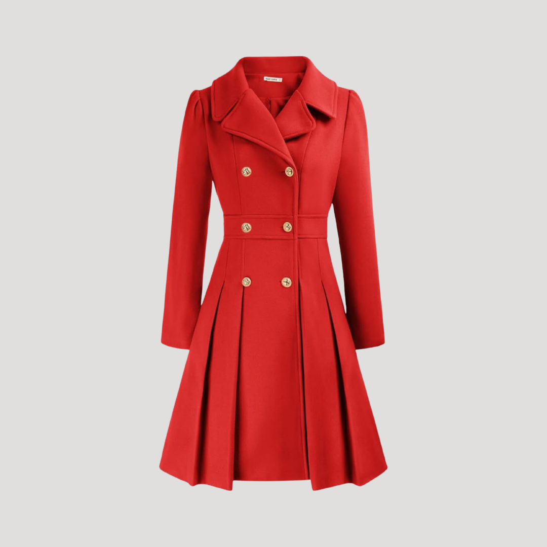 Manteau Femme Croisé À Double Boutonnage Structuré