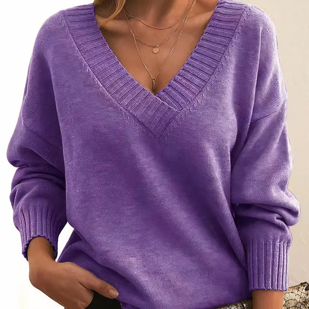 Pull Femme En Cachemire À Col Rond Doux Et Chaleureux