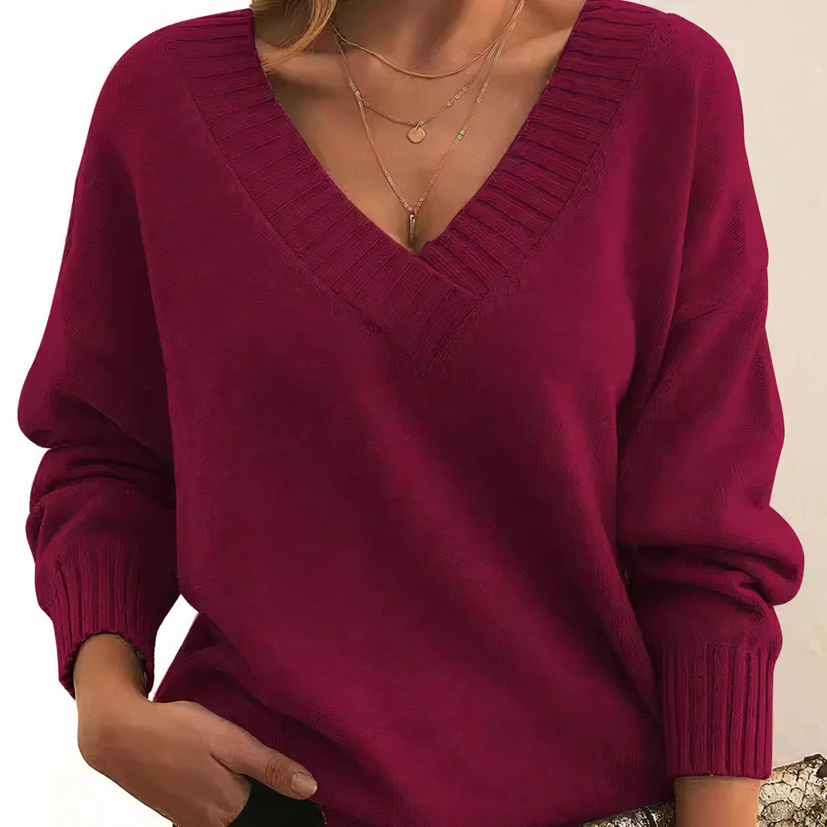 Pull Femme En Cachemire À Col Rond Doux Et Chaleureux