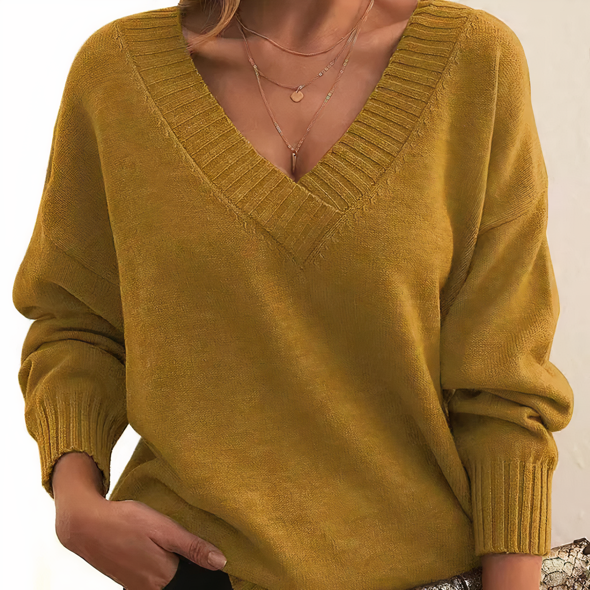 Pull Femme En Cachemire À Col Rond Doux Et Chaleureux