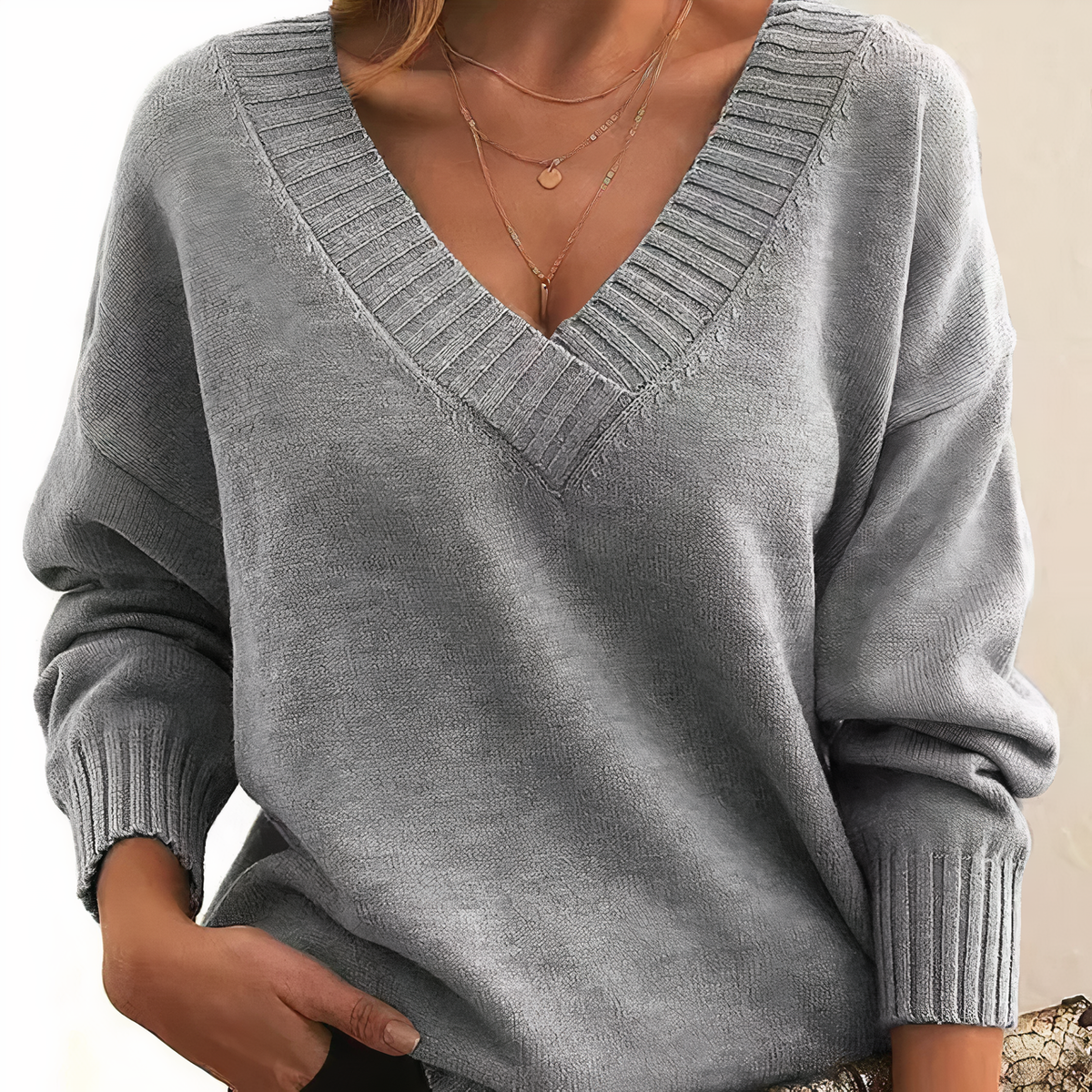 Pull Femme En Cachemire À Col Rond Doux Et Chaleureux