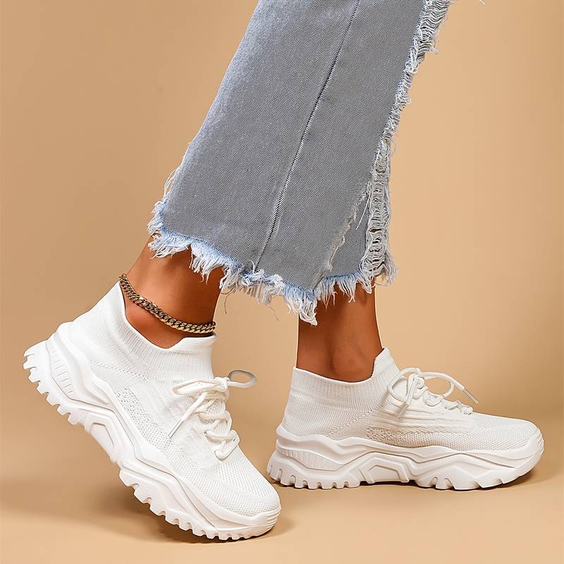 Chaussures Plates Femme Confortables À Semelle Texturée