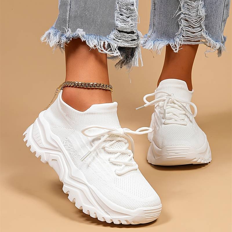 Chaussures Plates Femme Confortables À Semelle Texturée