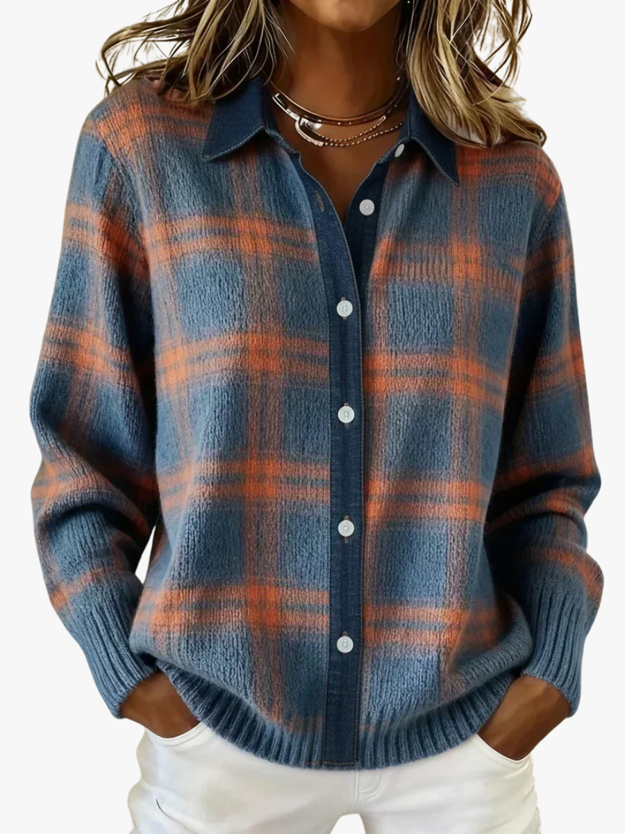 Gilet Long Femme En Maille À Boutons Et Coupe Fluide