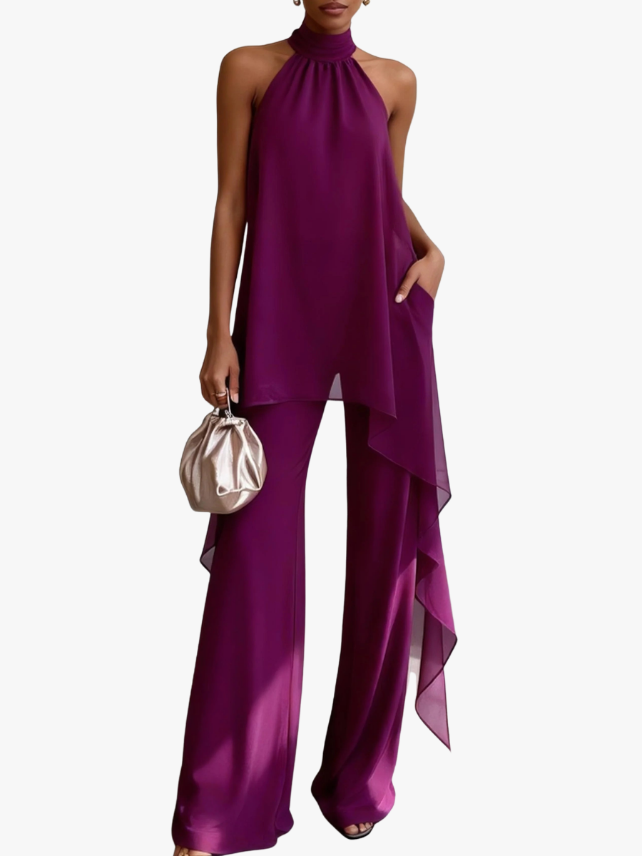 Ensemble halter raffiné pour femme