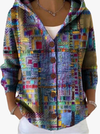 Cardigan Femme Doux Et Chaud À Coupe Fluide Et Ample