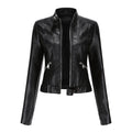 Veste En Cuir Femme Chic Coupe Ajustée Et Intemporelle