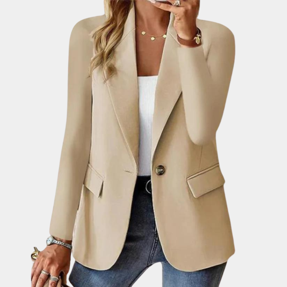 Veste Blazer Femme Structurée À Manches Longues