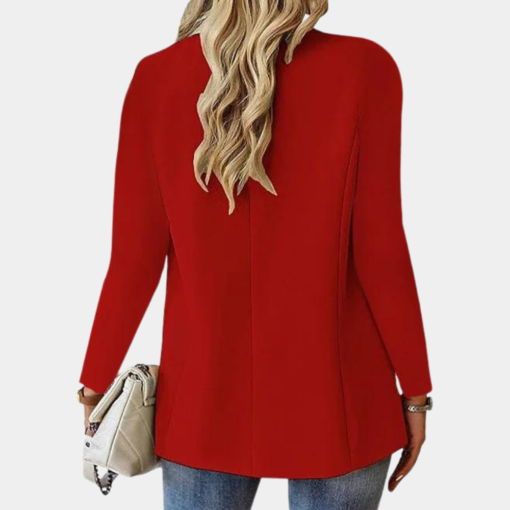 Veste Blazer Femme Structurée À Manches Longues