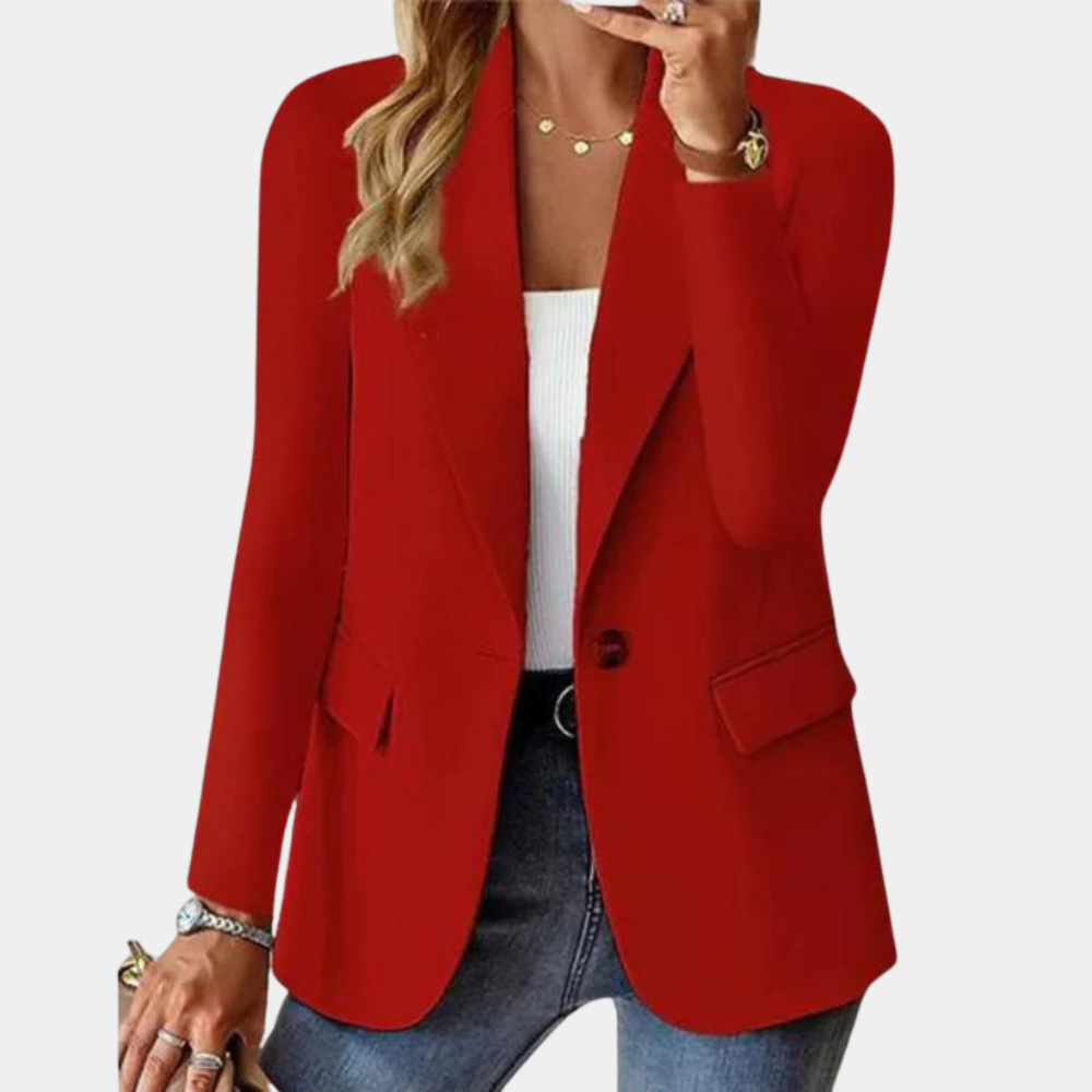 Veste Blazer Femme Structurée À Manches Longues