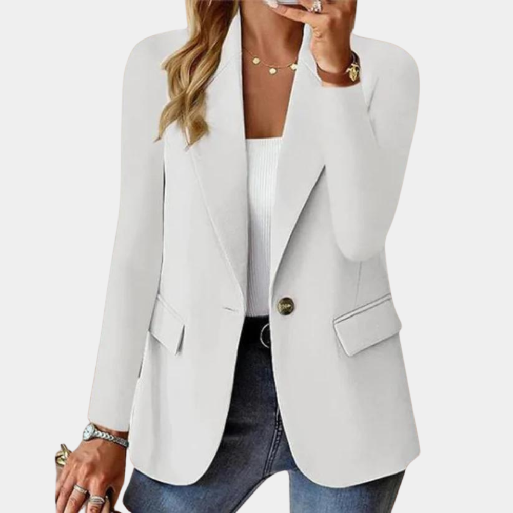Veste Blazer Femme Structurée À Manches Longues