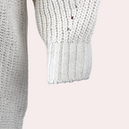 Pull Femme Oversize En Grosse Maille À Col Montant