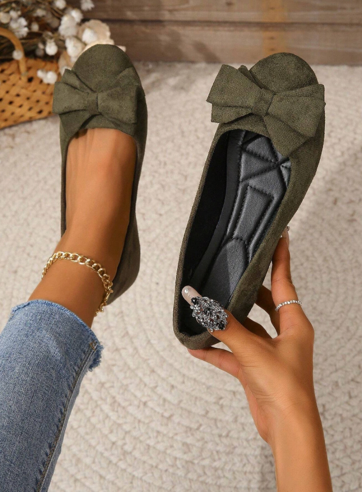 Mocassins Femme À Enfiler Ornés D'Un Nœud