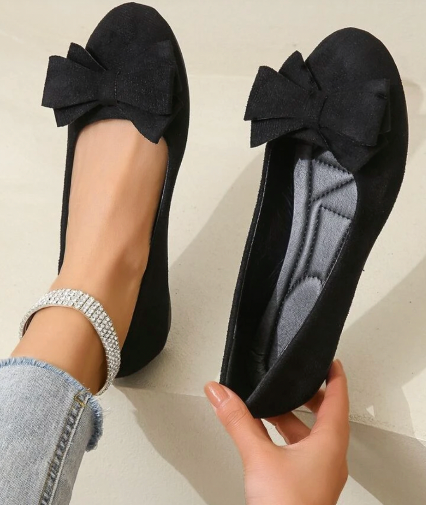 Mocassins Femme À Enfiler Ornés D'Un Nœud