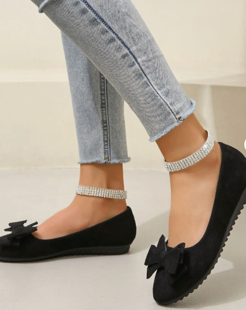Mocassins Femme À Enfiler Ornés D'Un Nœud