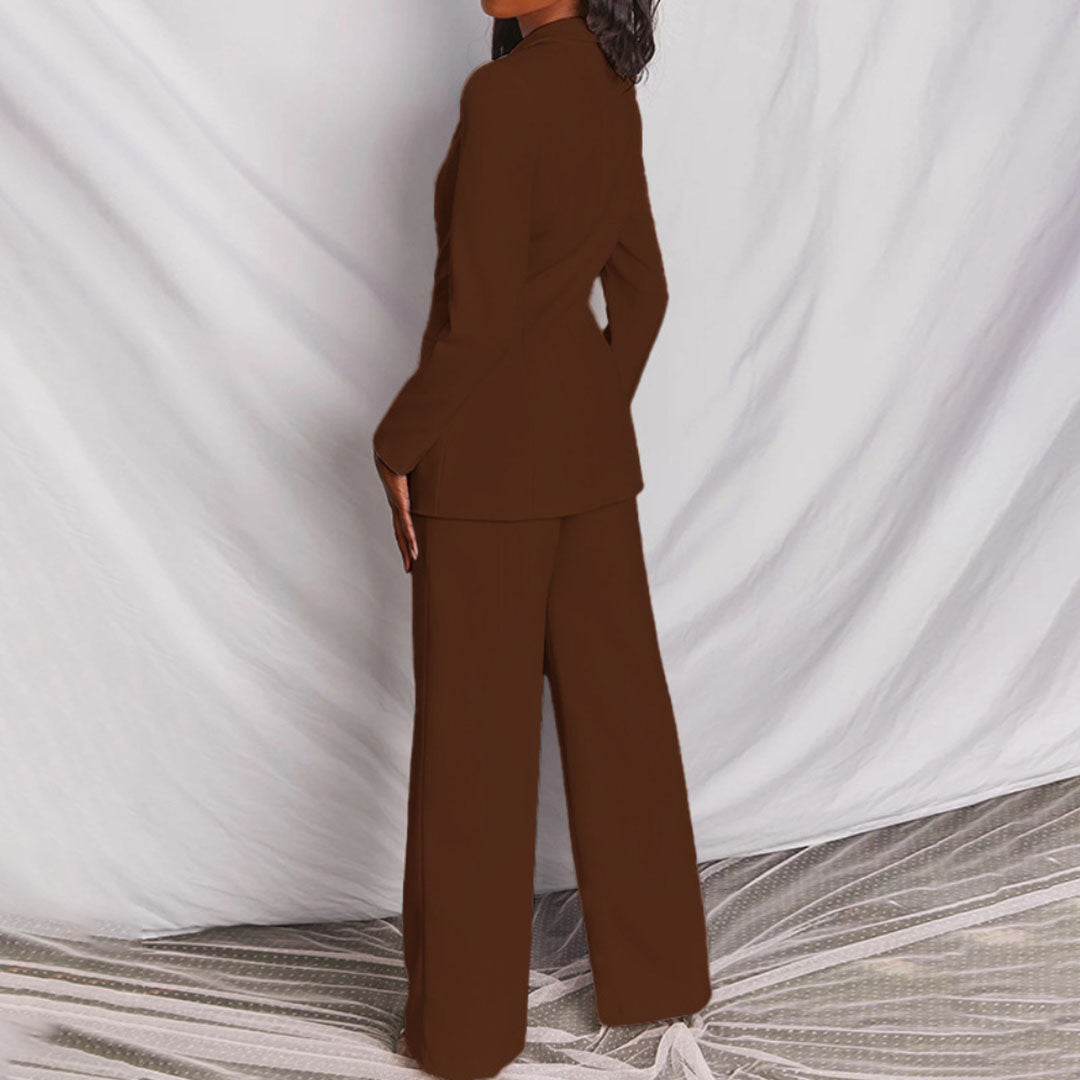 Tailleur Pantalon Femme Avec Blazer Chic Et Structuré