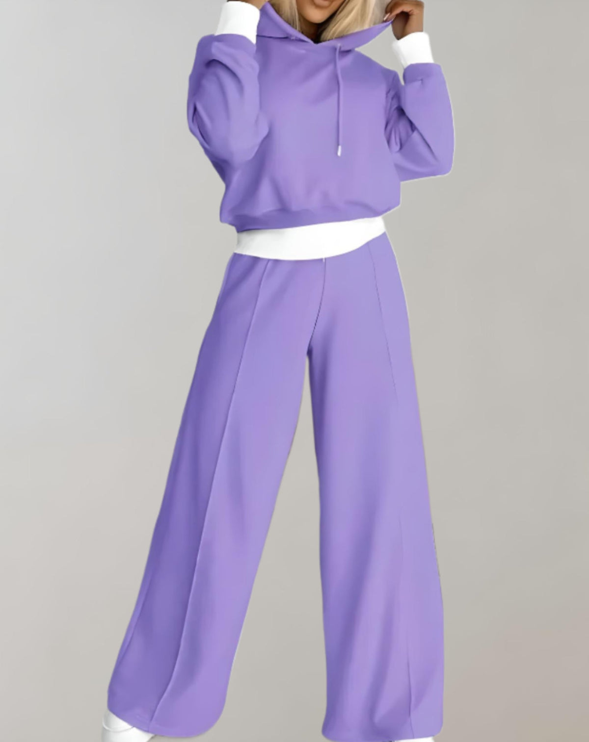 Ensemble Femme 2 Pièces Hoodie Et Pantalon Large