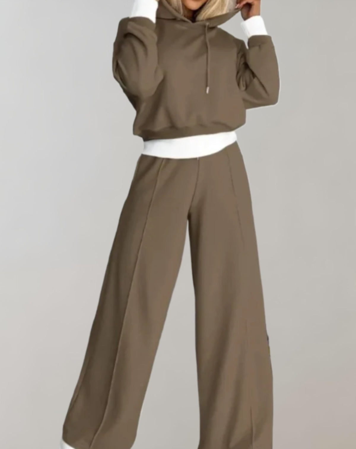 Ensemble Femme 2 Pièces Hoodie Et Pantalon Large