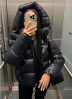 Doudoune Femme Légère Matelassée Coupe Ajustée Brillante