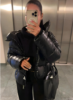 Doudoune Femme Légère Matelassée Coupe Ajustée Brillante