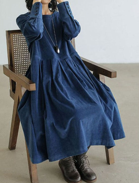 Robe Femme En Velours À Coupe Classique