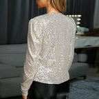 Blazer Femme À Paillettes Brillant Et Chic Pour Soirée