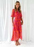 Robe Longue Femme Col En V Fluide Et Légèrement Extensible