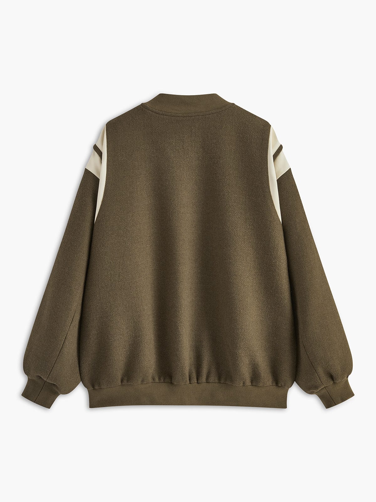 Blouson Universitaire Femme Oversize À Manches Contrastées
