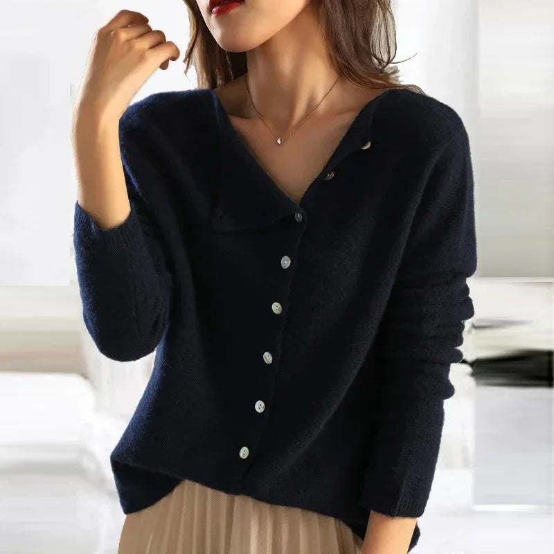 Ensemble en maille douce à coupe ajustée pour femme