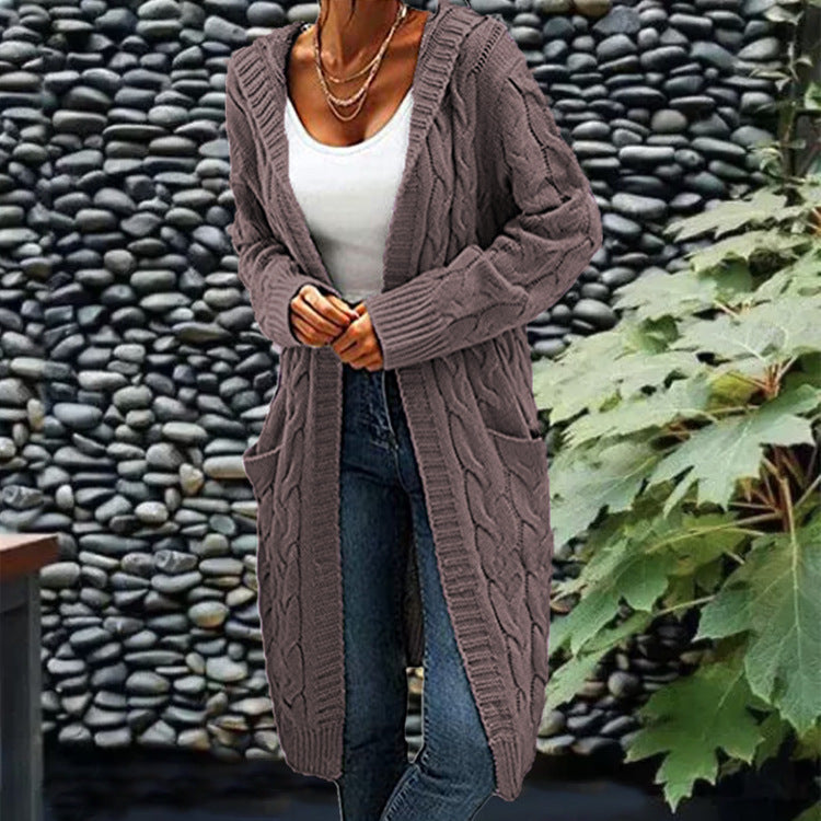 Gilet Femme En Maille Sans Col Avec Poche Pratique