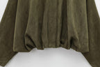 Veste Femme Oversize Effet Suédine À Col Classique