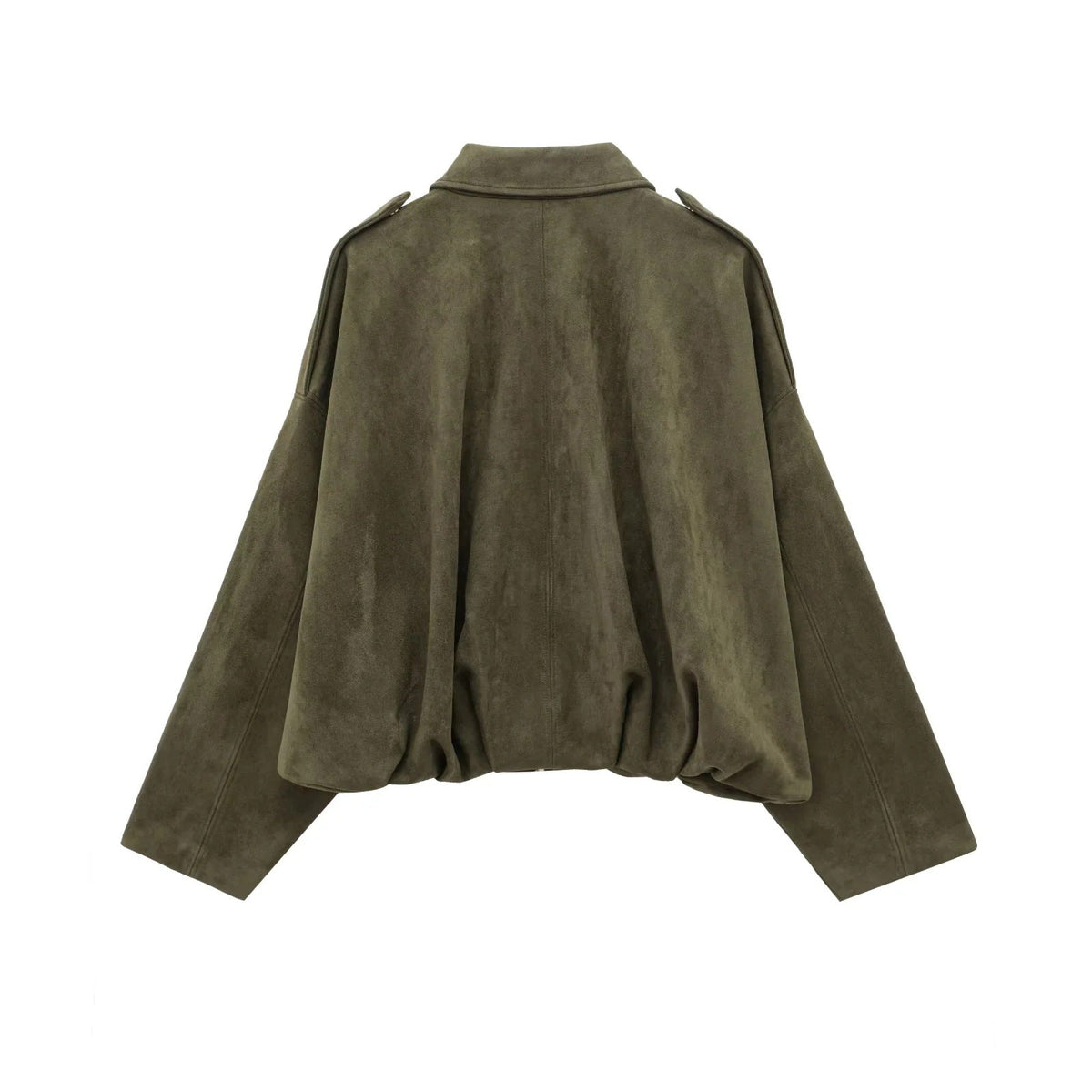 Veste Femme Oversize Effet Suédine À Col Classique