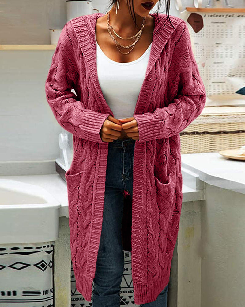 Gilet Femme En Maille Sans Col Avec Poche Pratique