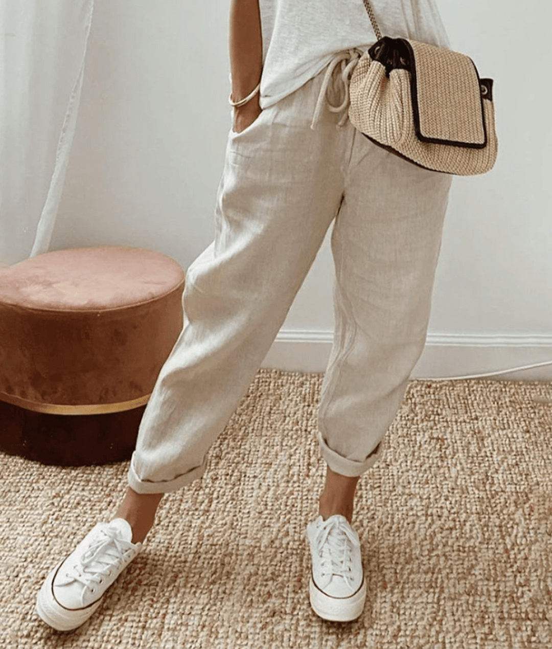 Pantalon structuré et polyvalent pour femme