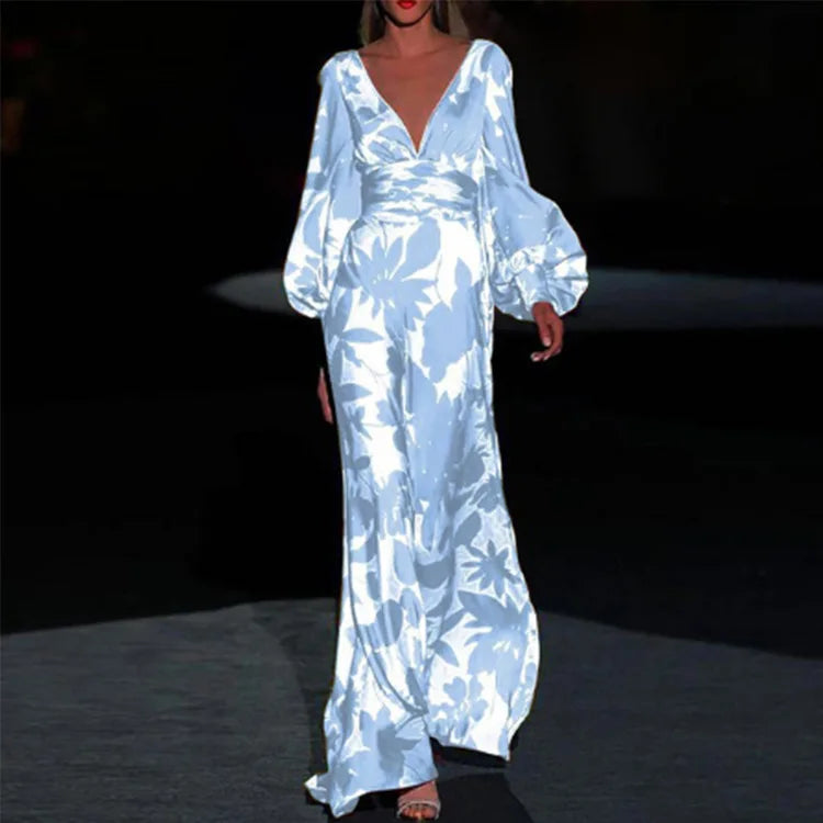 Robe Fluide Femme Avec Col En V Et Coupe Élégante