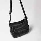 Sac besace femme | Poches zippées avant
