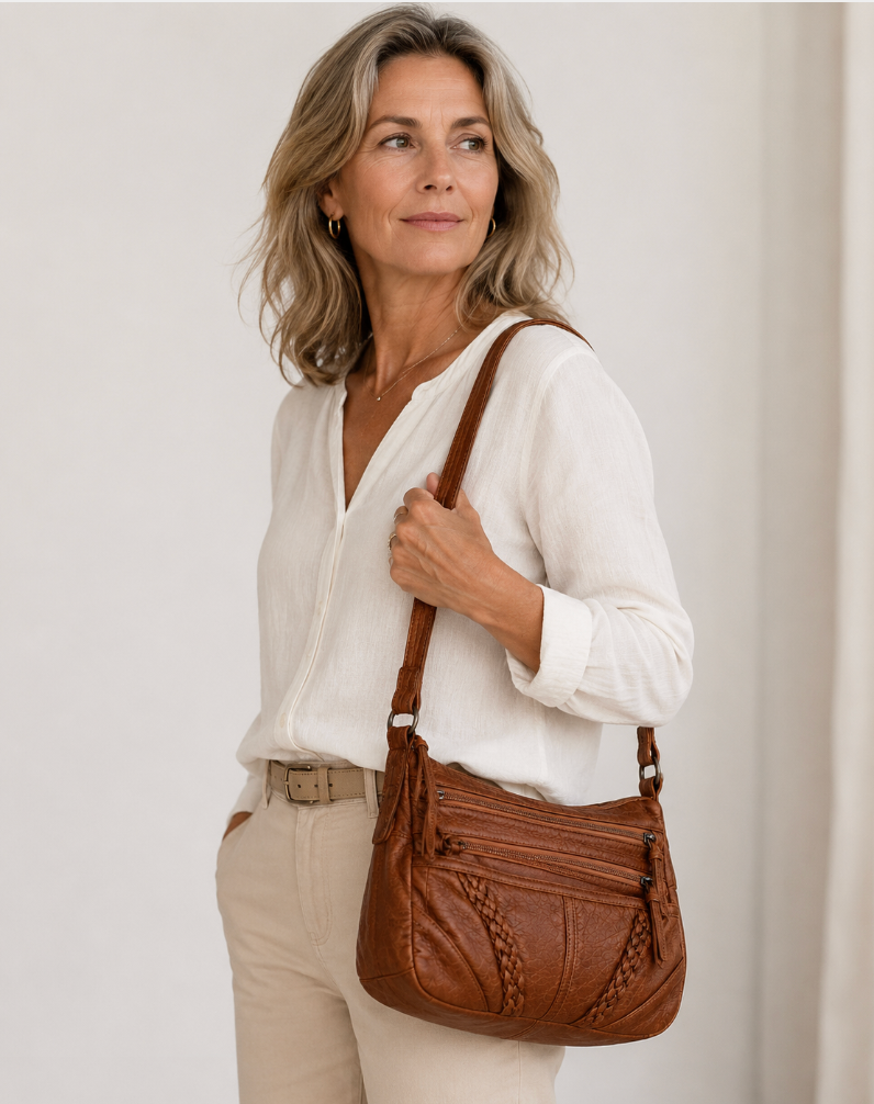 Women’s Crossbody Bag | With Front Zipper Pockets