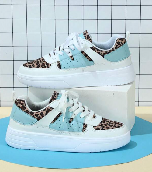 Baskets Femme À Imprimés Tendance Et Semelle Confort